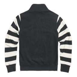 Highly Double Pique Quarter Zip Black Sweatshirt | Triumph Heritage